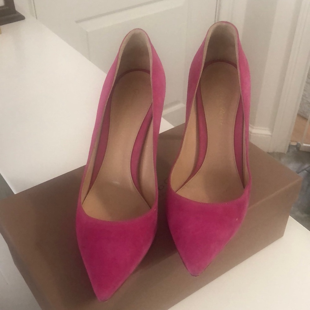 Gianvito Rossi Elegant Pick Suede Heels